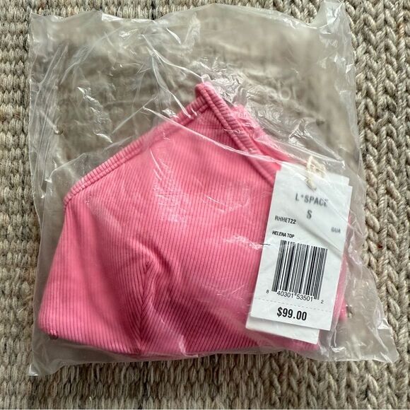 NWT L*Space Helena Bikini Top Pink Size Small - Picture 3 of 4